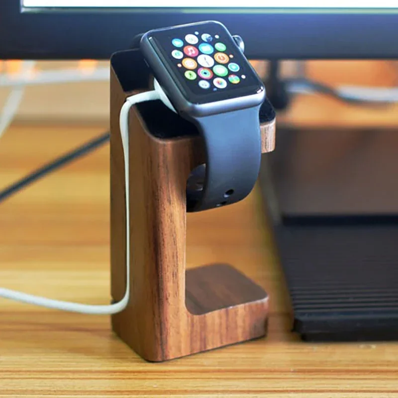 Smartwatch Watch Accessories - Ahşap Apple Watch Şarj Standı Smartwatch