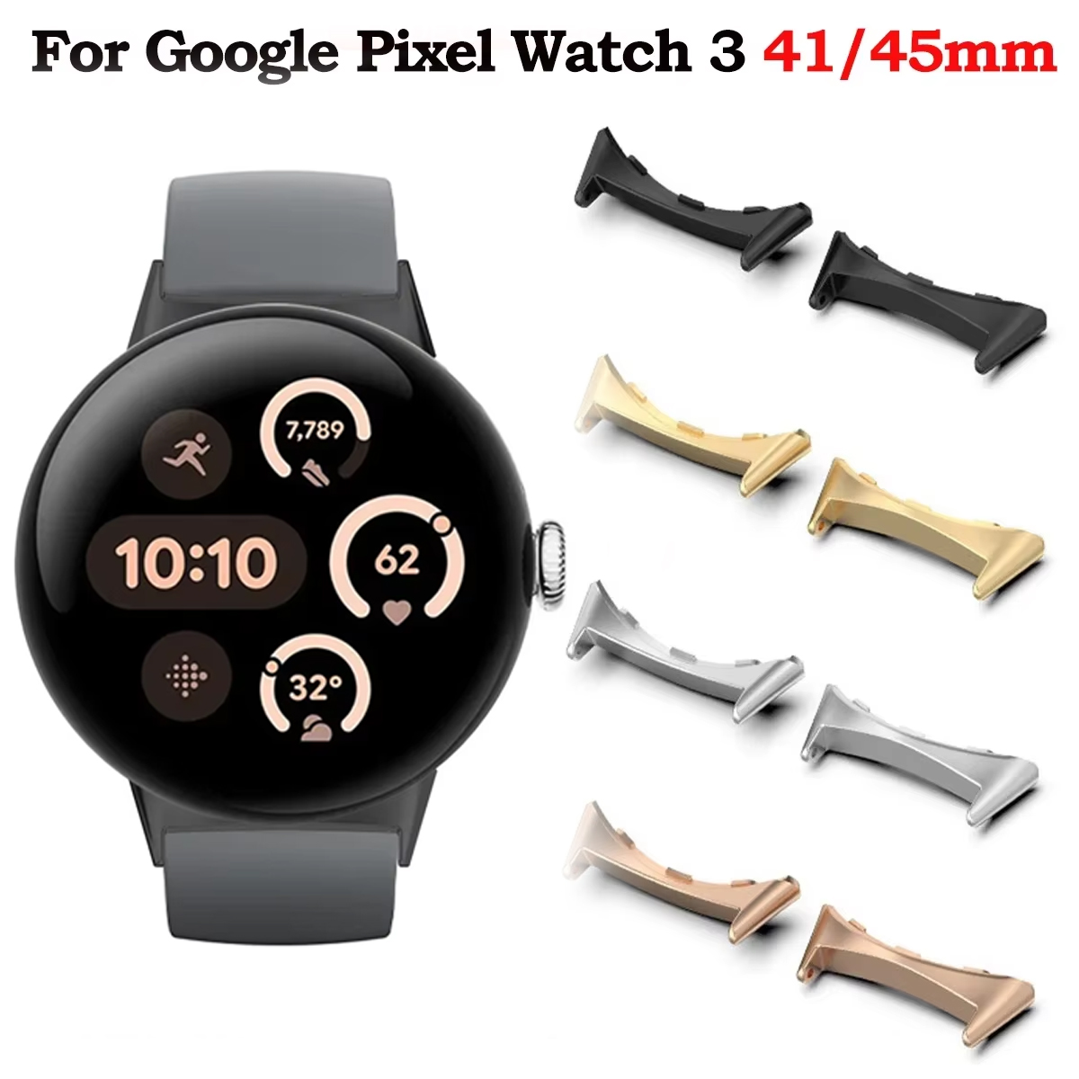 Smartwatch Watch Accessories - 2 adet saat kayışı konnektör adaptörü
