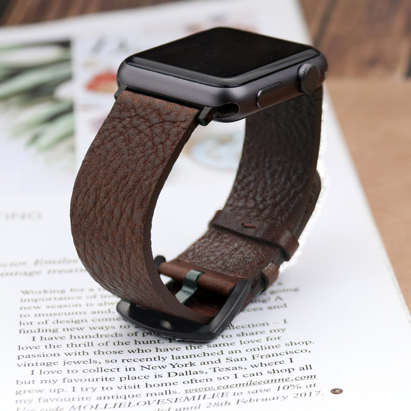 Smartwatch Accessories Shop - İtalyan Calfskinl kayış için Apple saat