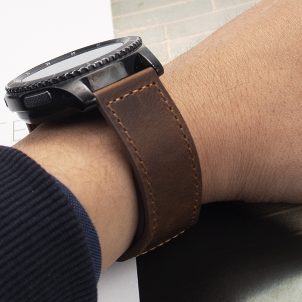 Smartwatch Accessories Shop - Huawei için 20mm 22mm hakiki deri