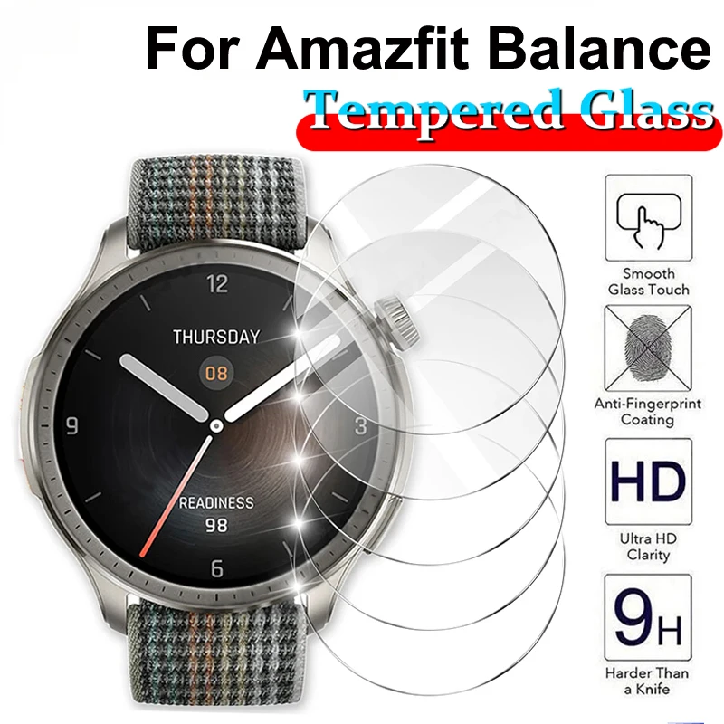Smartwatch Icon - Amazfit Balance için Ekran Koruyucu, Temperli
