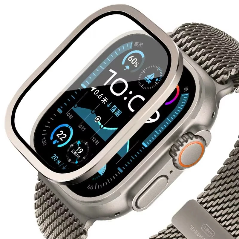 Watch Case Bumper - Apple Watch Ultra için Temperli Cam