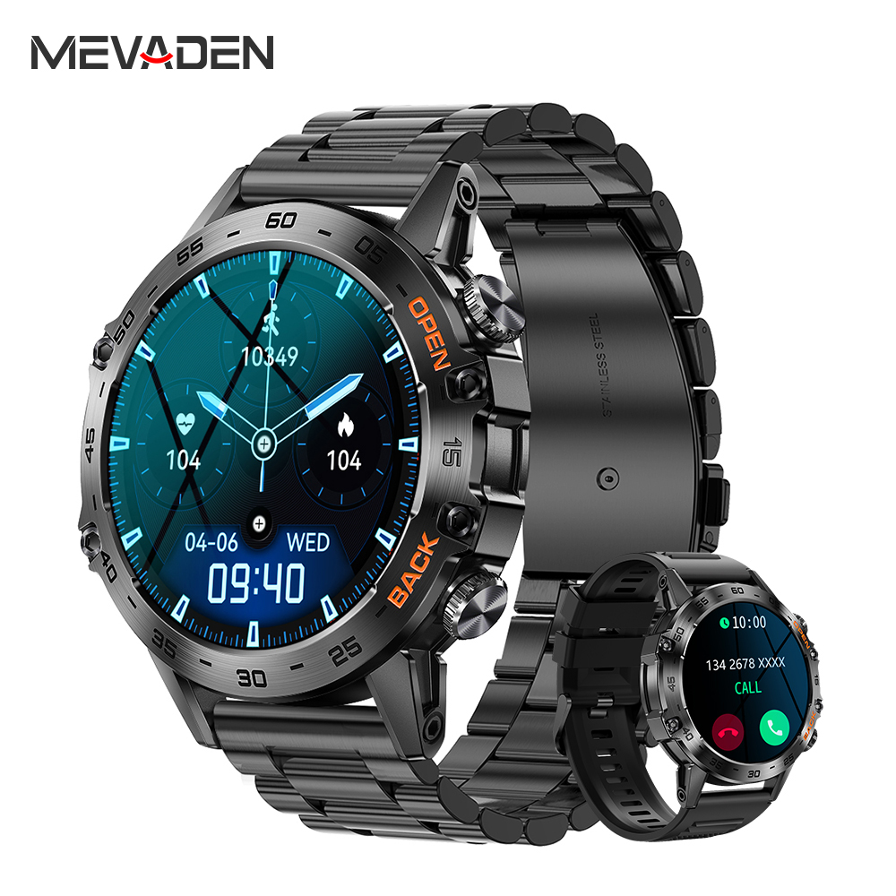 Smartwatch Face - MEVADEN Çelik 1.39 inç Erkekler Lüks