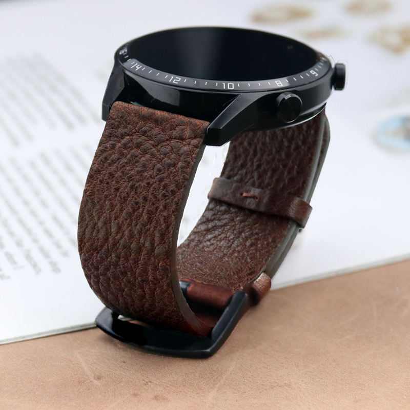 Smartwatch Accessories Shop - İtalyan Calfskinl Huawei için 22mm saat
