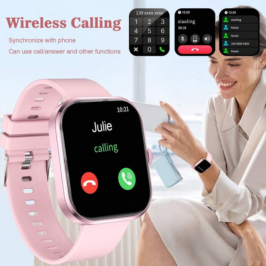 Smartwatch Touch - Akıllı Saat, Kablosuz Arama/Çevirme, Çoklu Spor