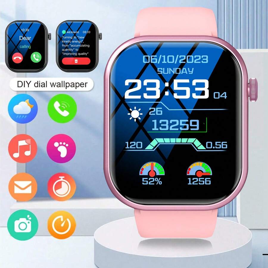 Smartwatch Touch - Akıllı Saat, Kablosuz Arama/Çevirme, Çoklu Spor
