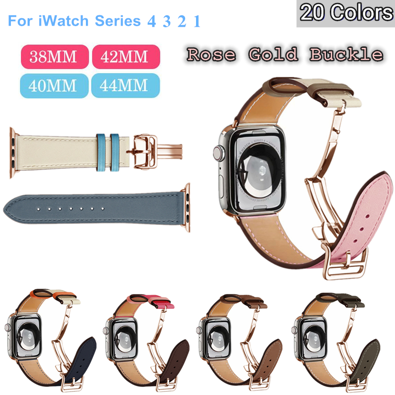 Smartwatch Accessories Shop - Gül Altın Toka Kayışı Için Apple
