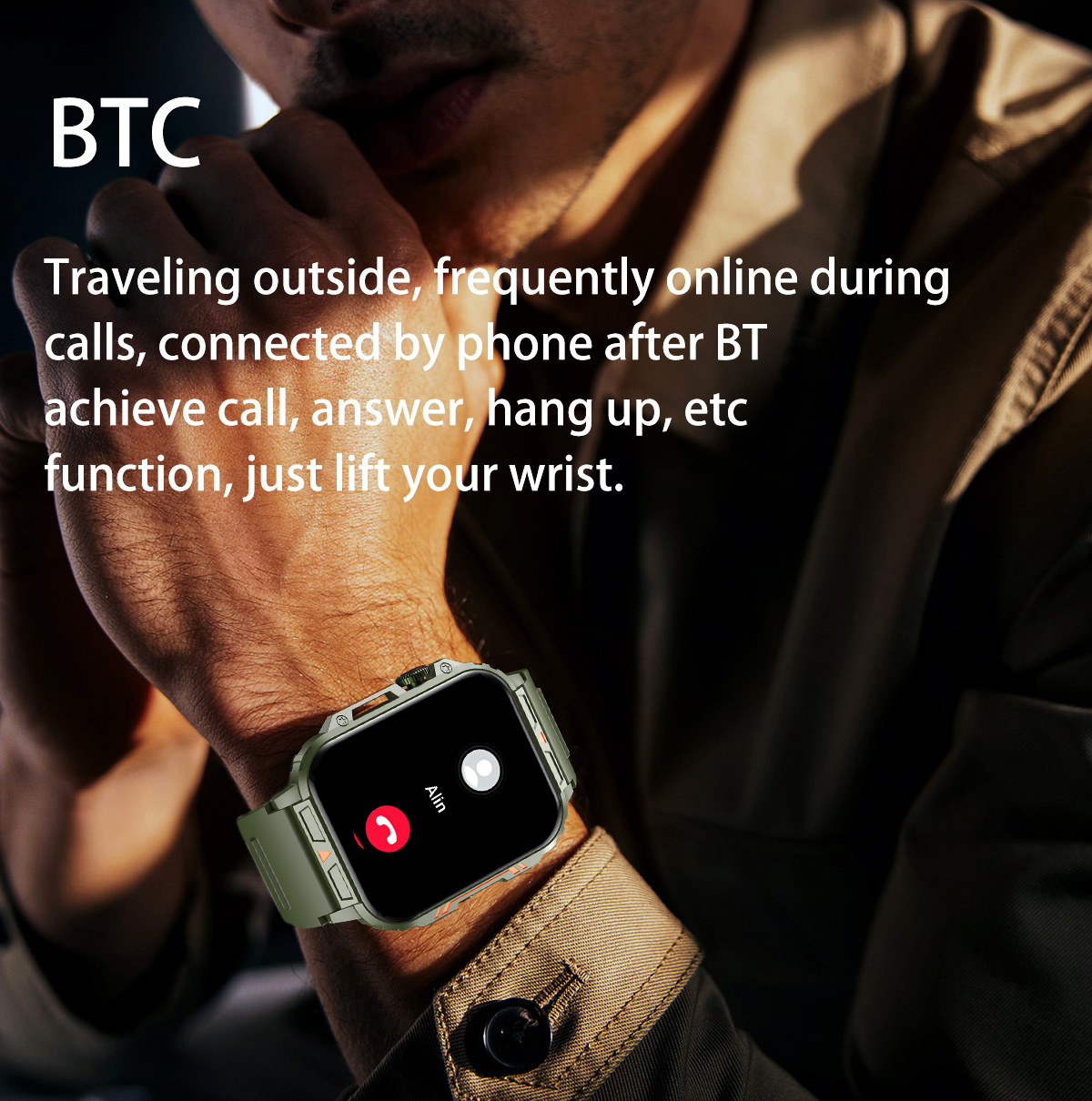 1.91 açık askeri akıllı saat e - Smartwatch Face incelemesi ve fiyatı