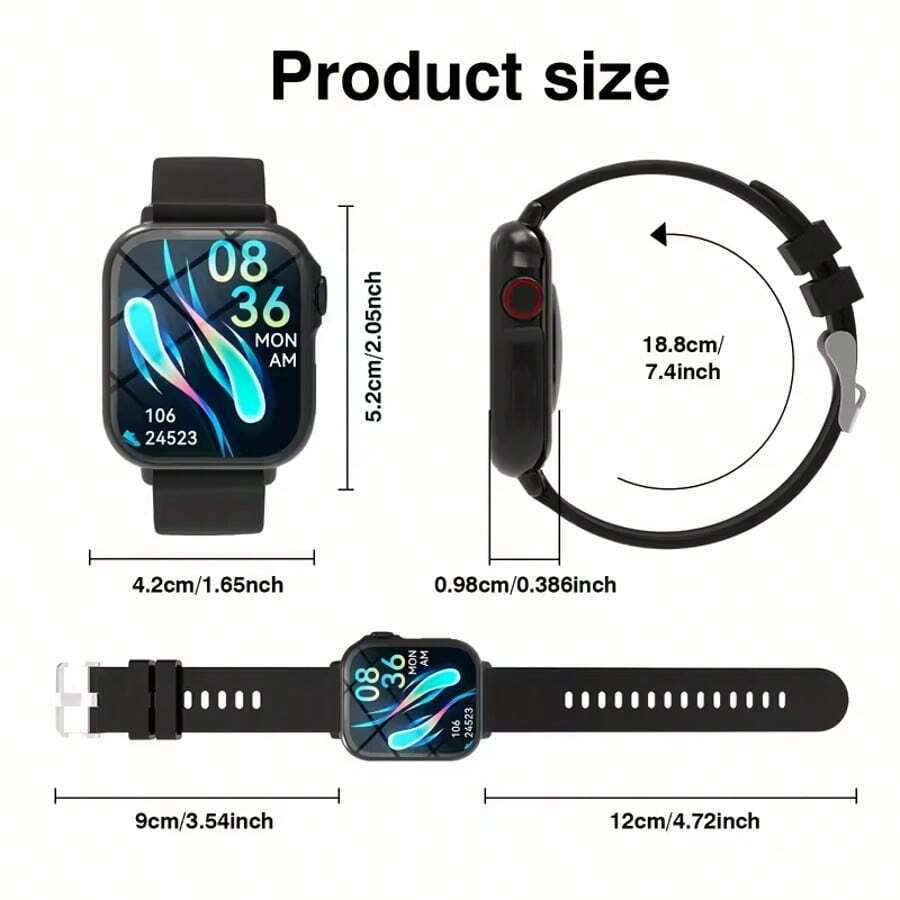 1 adet 2025 Akıllı Saat, Tam D - Smartwatch Touch incelemesi ve fiyatı