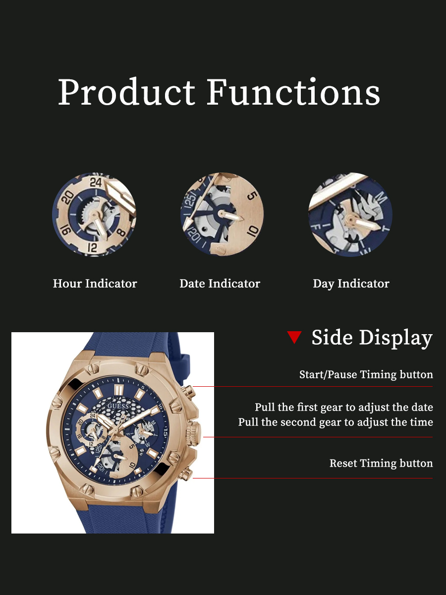 GUESS GW0334G3 Erkekler İzle Ç - Smartwatch Guess incelemesi ve fiyatı