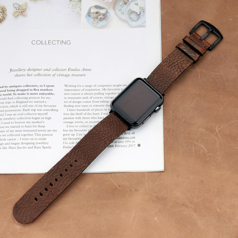 İtalyan Calfskinl kayış için A - Smartwatch Accessories Shop incelemesi ve fiyatı
