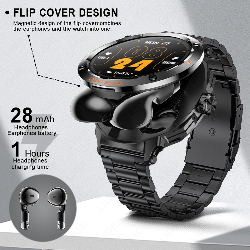 Yeni erkek 2'si 1 Arada Kulakl - Smartwatch Headset incelemesi ve fiyatı