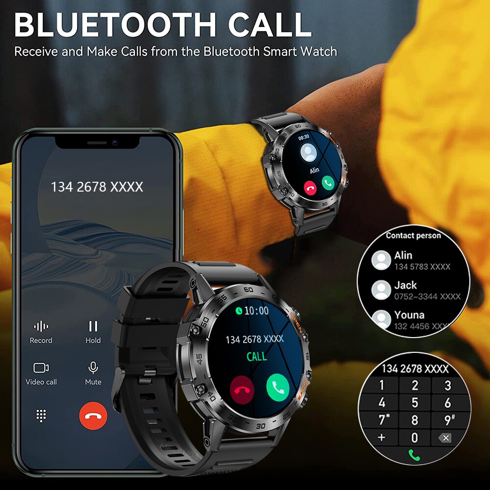 MEVADEN Çelik 1.39 inç Erkekle - Smartwatch Face incelemesi ve fiyatı