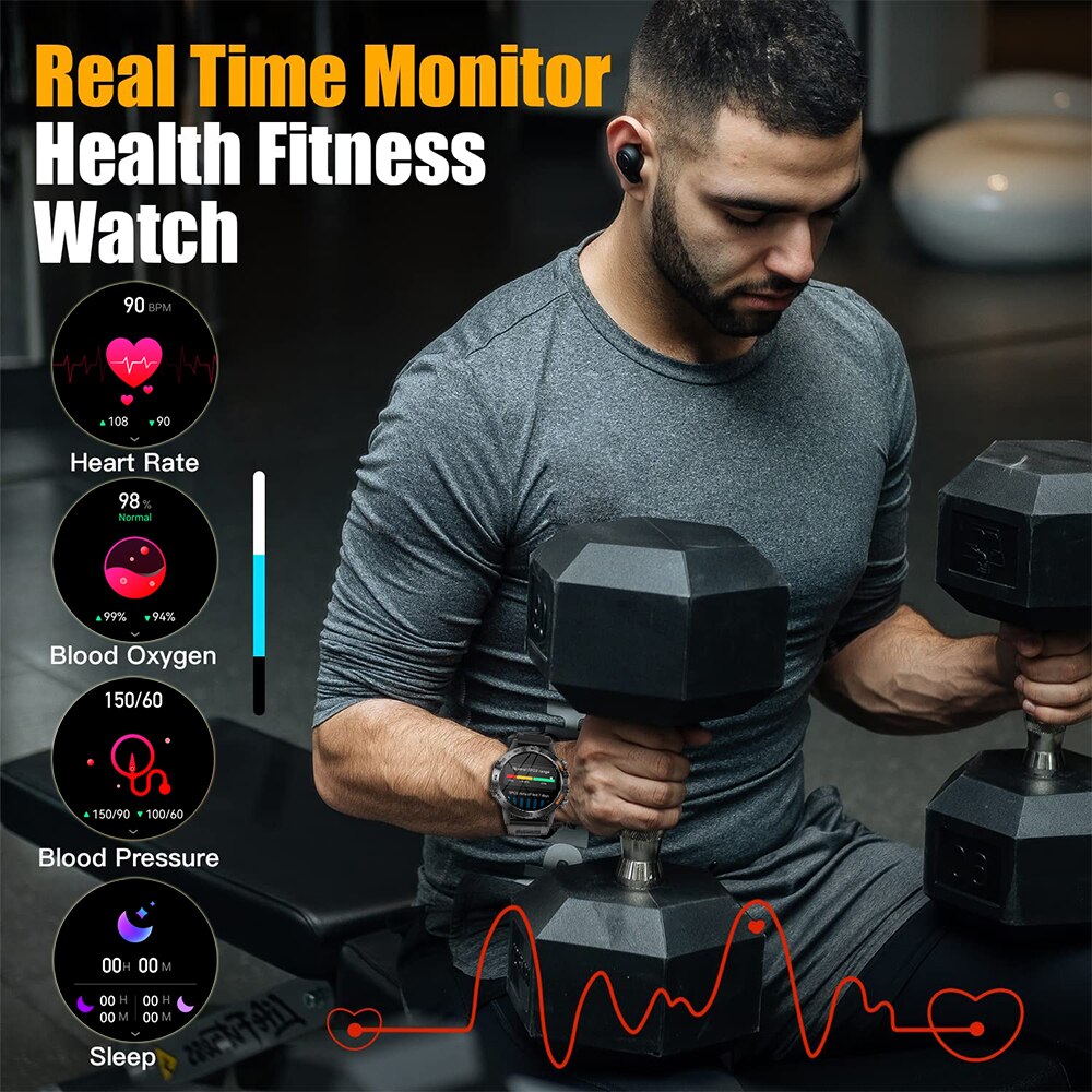 MEVADEN Çelik 1.39 inç Erkekle - Smartwatch Face incelemesi ve fiyatı