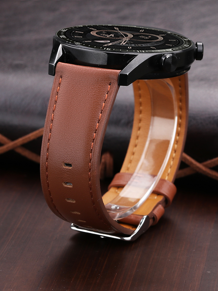 Huawei için 22mm hakiki deri W - Smartwatch Accessories Shop incelemesi ve fiyatı