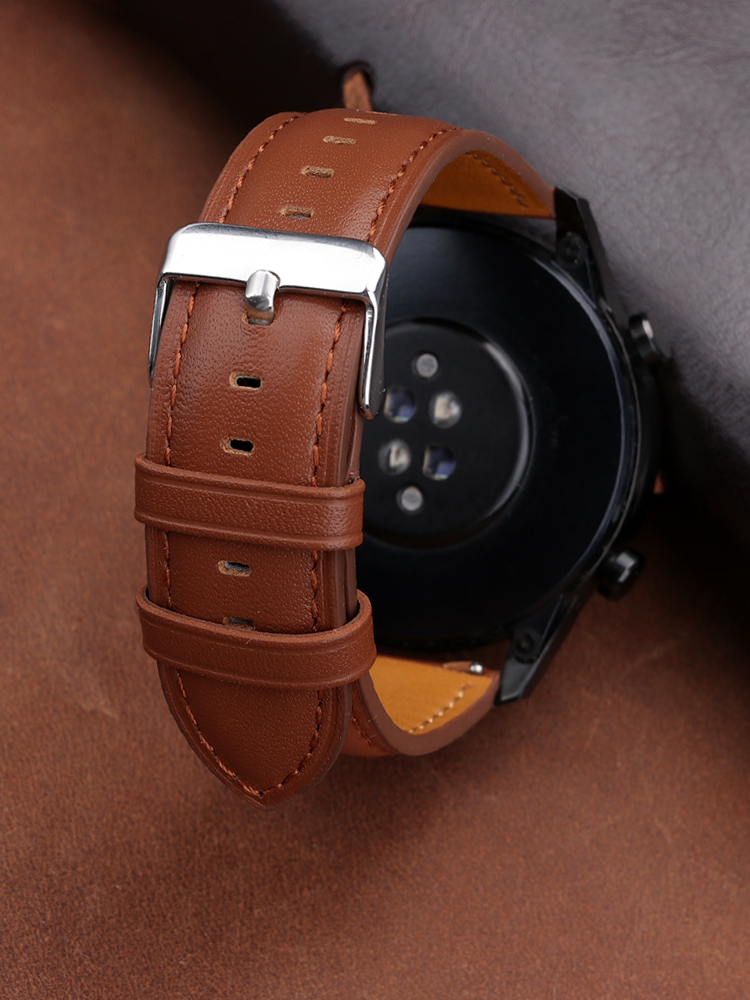Huawei için 22mm hakiki deri W - Smartwatch Accessories Shop incelemesi ve fiyatı