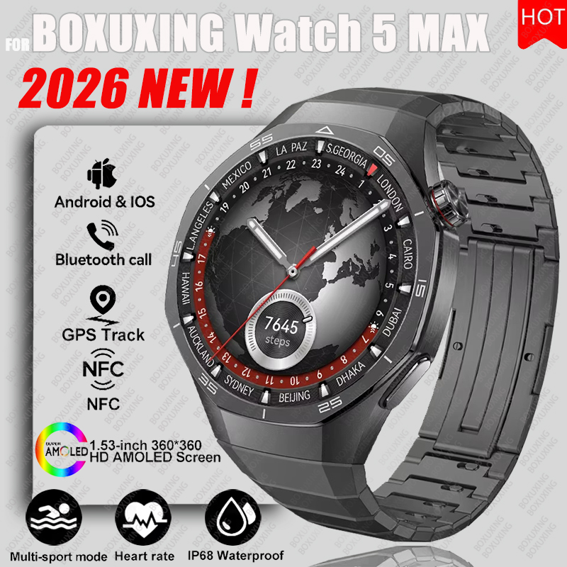2026 Yeni BOXUXING Watch 5 MAX - Smartwatch Face incelemesi ve fiyatı