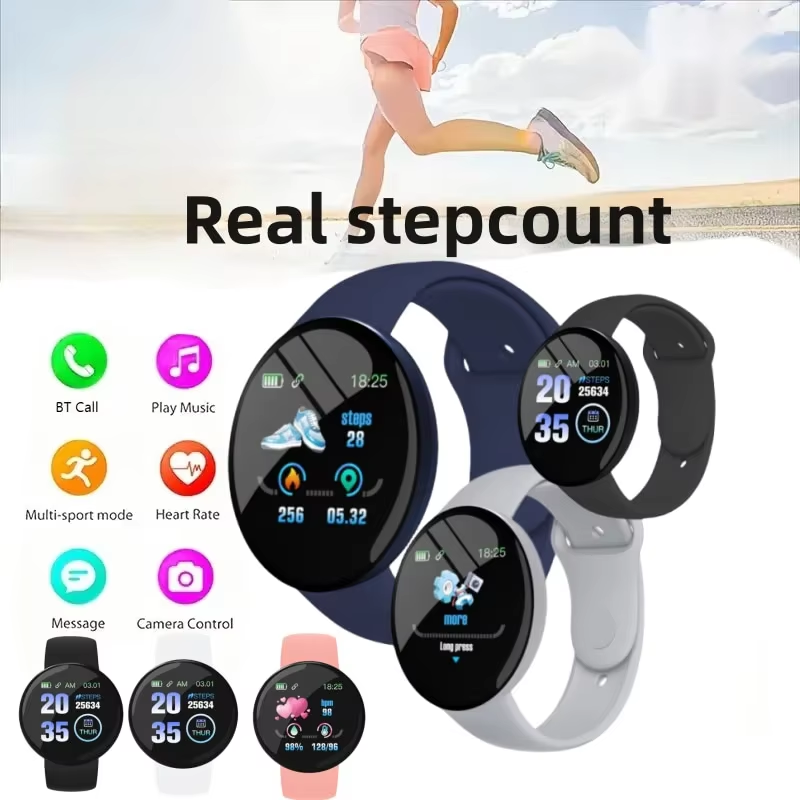 D18 Akıllı Saat Dairesel Renkl - Smartwatch Face incelemesi ve fiyatı