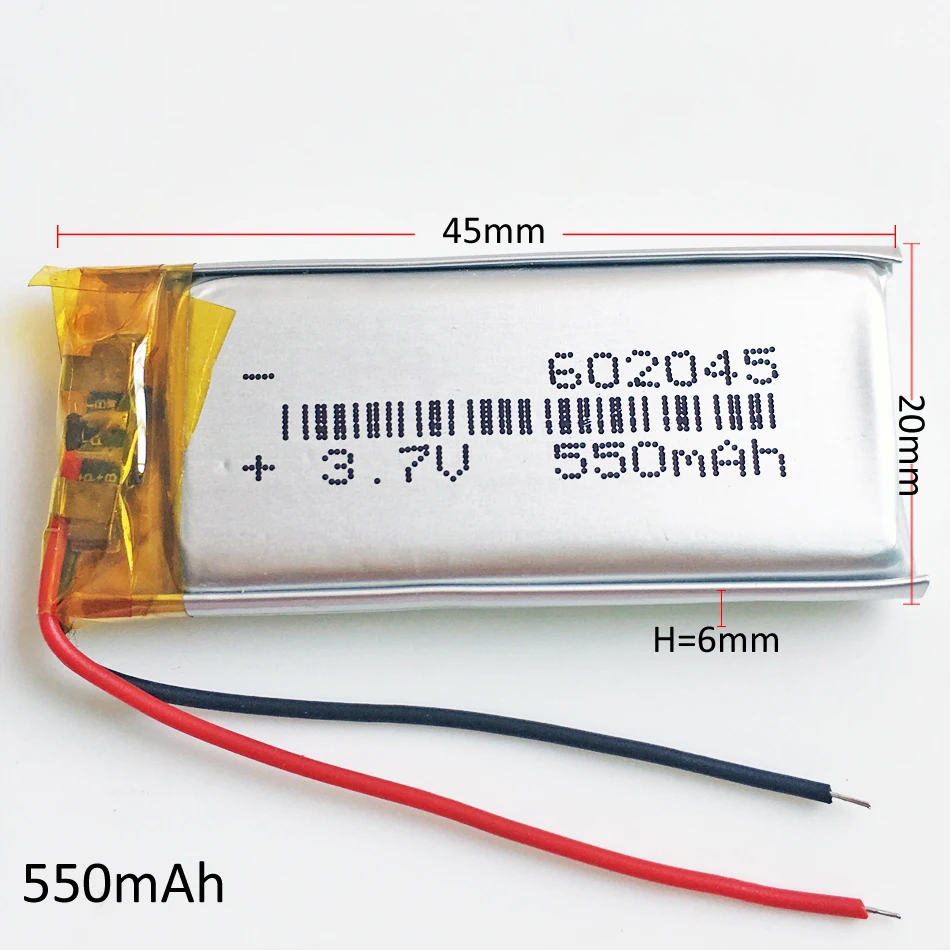 Lot 10 adet 3.7V 550mAh Lipo ş - Smartwatch Headset incelemesi ve fiyatı