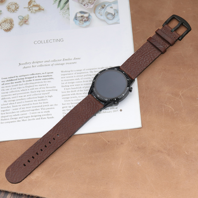 İtalyan Calfskinl Huawei için  - Smartwatch Accessories Shop incelemesi ve fiyatı